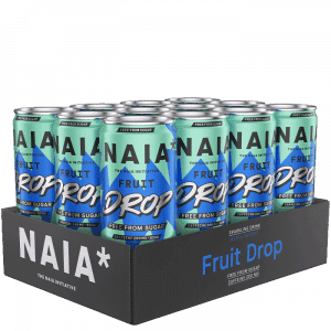 12 x NAIA* Energy Drink, 330 ml, Fruit Drop BCAA
