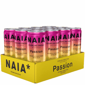 12 x NAIA* Energy Drink, 330 ml, Passion