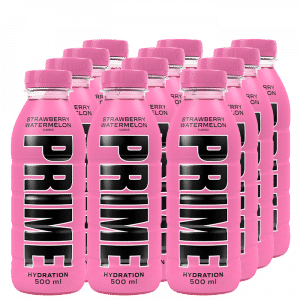 12 x Prime Hydration, 500 ml, Strawberry Watermelon