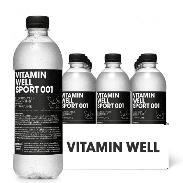 12 x Vitamin Well Sport 001, 500ml, Lemon/Lime