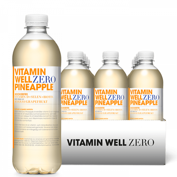 12 x Vitamin Well Zero Vitamindryck 500 ml