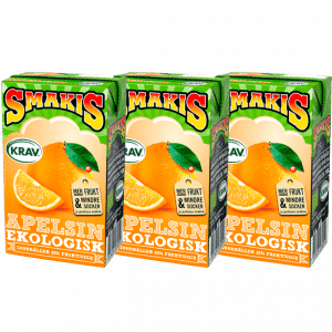 2 x Smakis Apelsin 3-pack Eko