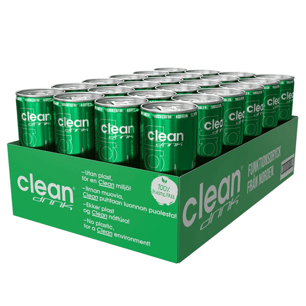 Clean Drink BCAA 24-pack - Hallon / Smultron