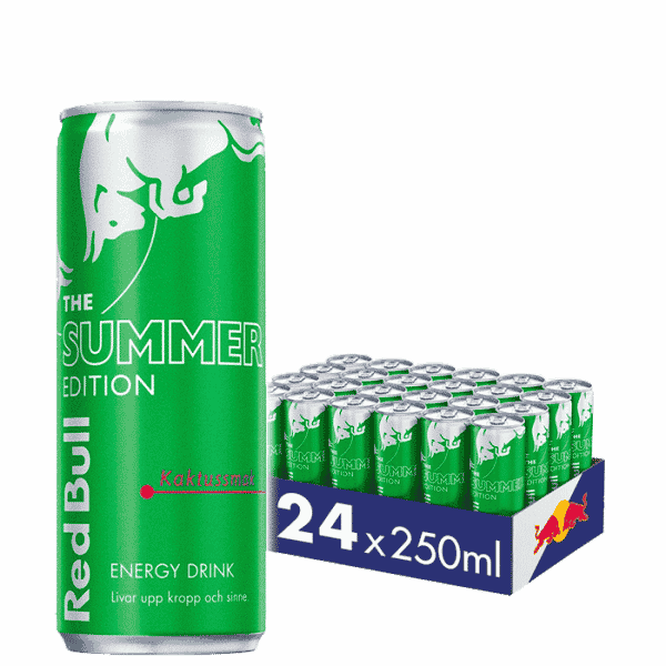 24 x Red Bull Energidryck, 250 ml, Summer edition, Cactus