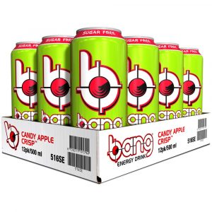 12 X Bang Energy Drink 500 Ml Candy Apple Crisp