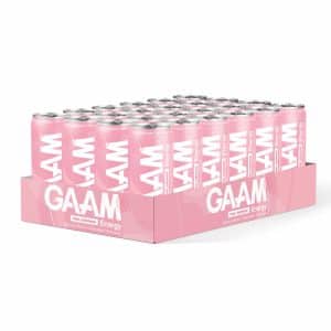 24 X Gaam Energy 330 Ml Pink Lemonade