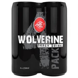 4 X Wolverine Energy Drink 250 Ml