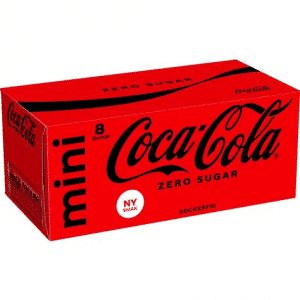 Coca-Cola Zero Mini Burk 15cl 8-Pack