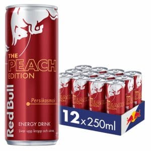 12 X Red Bull Energy Drink 250 Ml Peach Edition