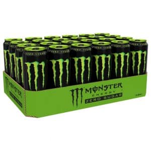 24 X Monster Energy 500 Ml Green Zero Sugar
