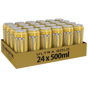 24 X Monster Energy 500 Ml Ultra Gold