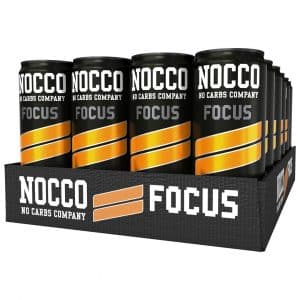 24 X Nocco Focus 330 Ml Black Orange