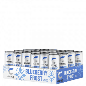 24 x Celsius, 355 ml, Blueberry Frost, Kort datum