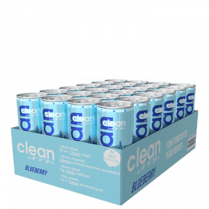 24 x Clean Drink, 330 ml, Blueberry