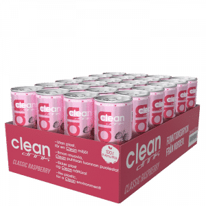 24 x Clean Drink, 330 ml, Classic Raspberry