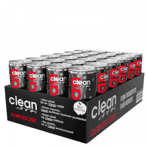 24 x Clean Drink, 330 ml, Cola Zero