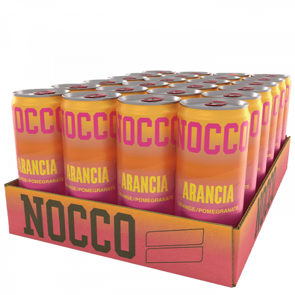 24 x NOCCO BCAA, 330 ml, Arancia