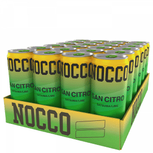 24 x NOCCO BCAA, 330 ml, San Citro Satumas/Lime