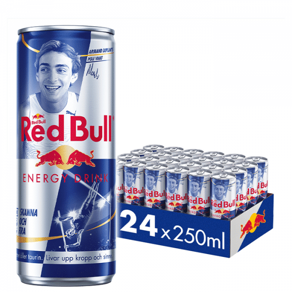 24 x Red Bull Energidryck, 250 ml, Original Mondo Duplantis