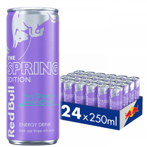 24 x Red Bull Energidryck, 250 ml, Spring Edition Rosa Grapefrukt