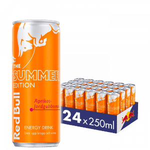 24 x Red Bull Energidryck, 250 ml, Summer edition, Aprikos/Jordgubbe