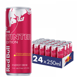 24 x Red Bull Energidryck, 250 ml, Winter Edition Vinterpäron