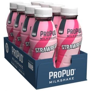 8 X Njie Propud Protein Milkshake 330 Ml Strawberry