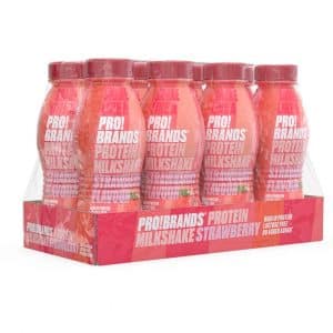 8 X Pro Brands Protein Milkshake 310 Ml Strawberry