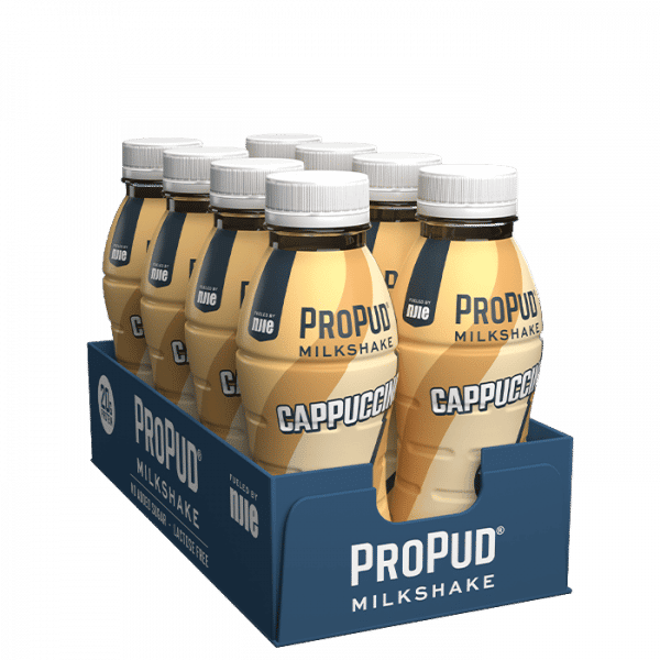 8 x ProPud Protein Milkshake, 330 ml, Cappuccino