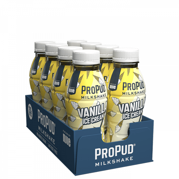 8 x ProPud Protein Milkshake, 330 ml, Vanilla Ice Cream