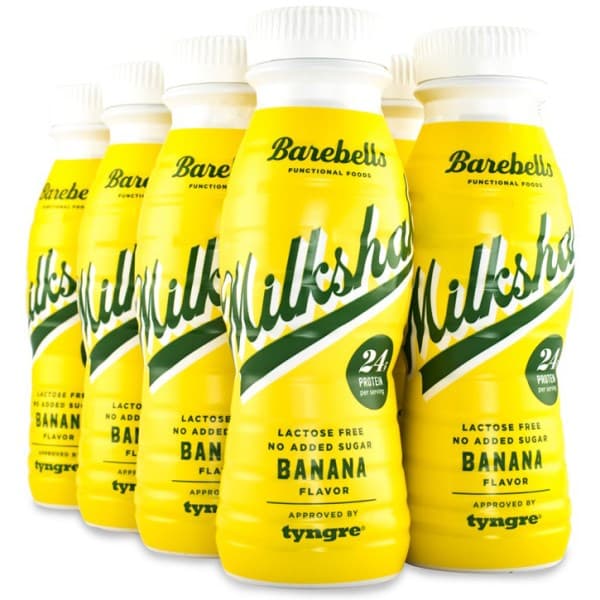 Barebells Milkshake, Banana, 8-pack