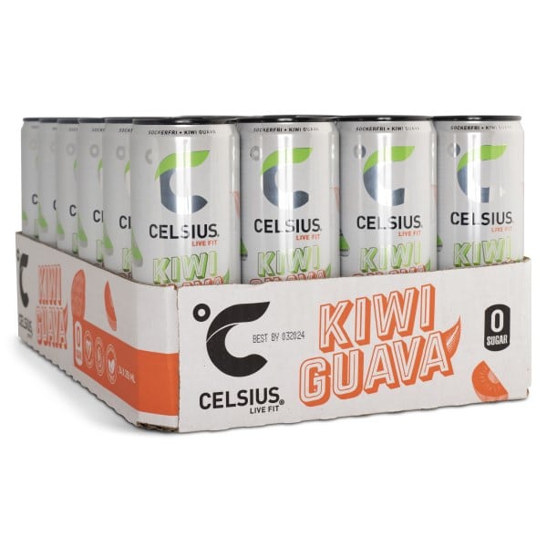 Celsius, Kiwi Guava kolsyrad, 24-pack