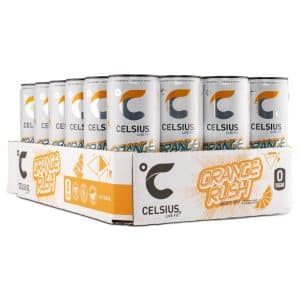 Celsius, Orange Rush, 24-pack