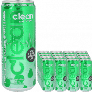 Clean Drink Energidryck Äpple Päron 24-pack