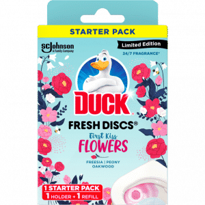 Duck 2 x WC Fresh Discs Flowers