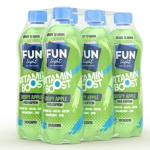 Fun Light Crispy Apple med koffein 6x500 ml