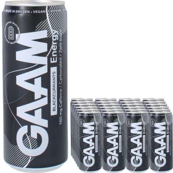 GAAM Energidryck Blackcurrants 24-pack