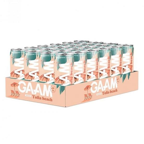 GAAM Energy Tofta Beach White Peach 24x330ml