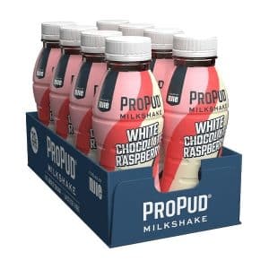 Njie ProPud Protein Milkshake White Chocolate Raspberry 8x330ml
