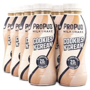ProPud Protein Milkshake, Cookie & Cream, 8-pack
