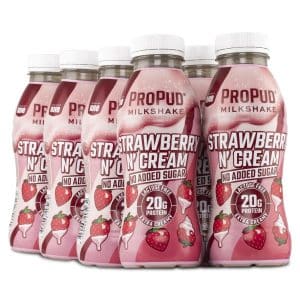 ProPud Protein Milkshake, Strawberry n Cream, 8-pack