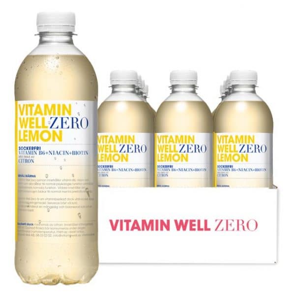 Vitamin Well Zero Lemon 12x500ml